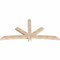 Ekena Millwork Alberta Smooth Timber Gable Bracket, Douglas Fir, 96"W x 48"H x 3 1/2"D x 5 1/2"F, 12/12 Pitch GBW096X48X0406ALB00SDF - alternate 5